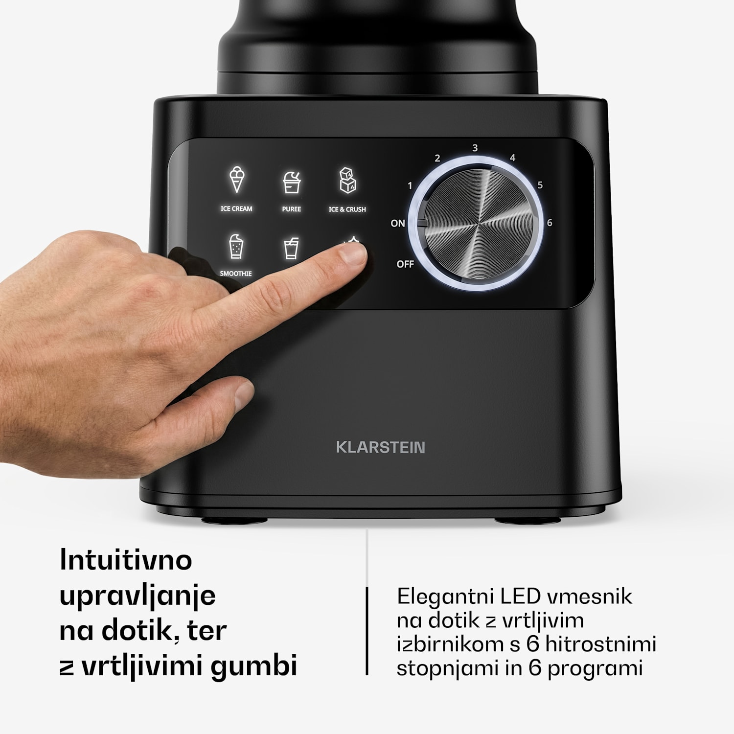 Velaire kuhinjski robot z mešalnikom za gnetenje, stepanje in sočenje 1200 W 2 l kuhinjski robot/mešalnik 1,75 l 