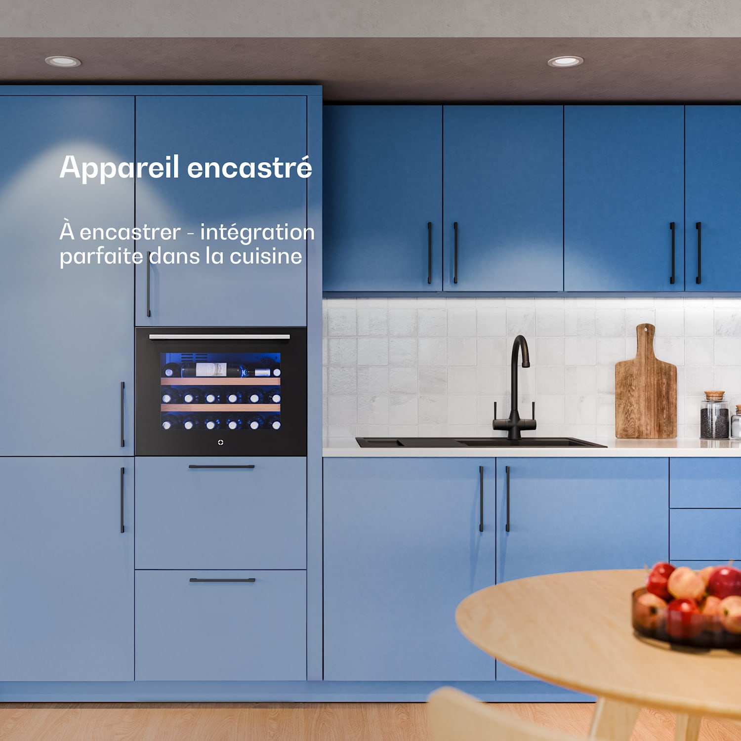 Illuminosa inbouw wijnkoelkast | modern | UV-bescherming | 61 liter | 19 flessen | 60 cm 19 flessen