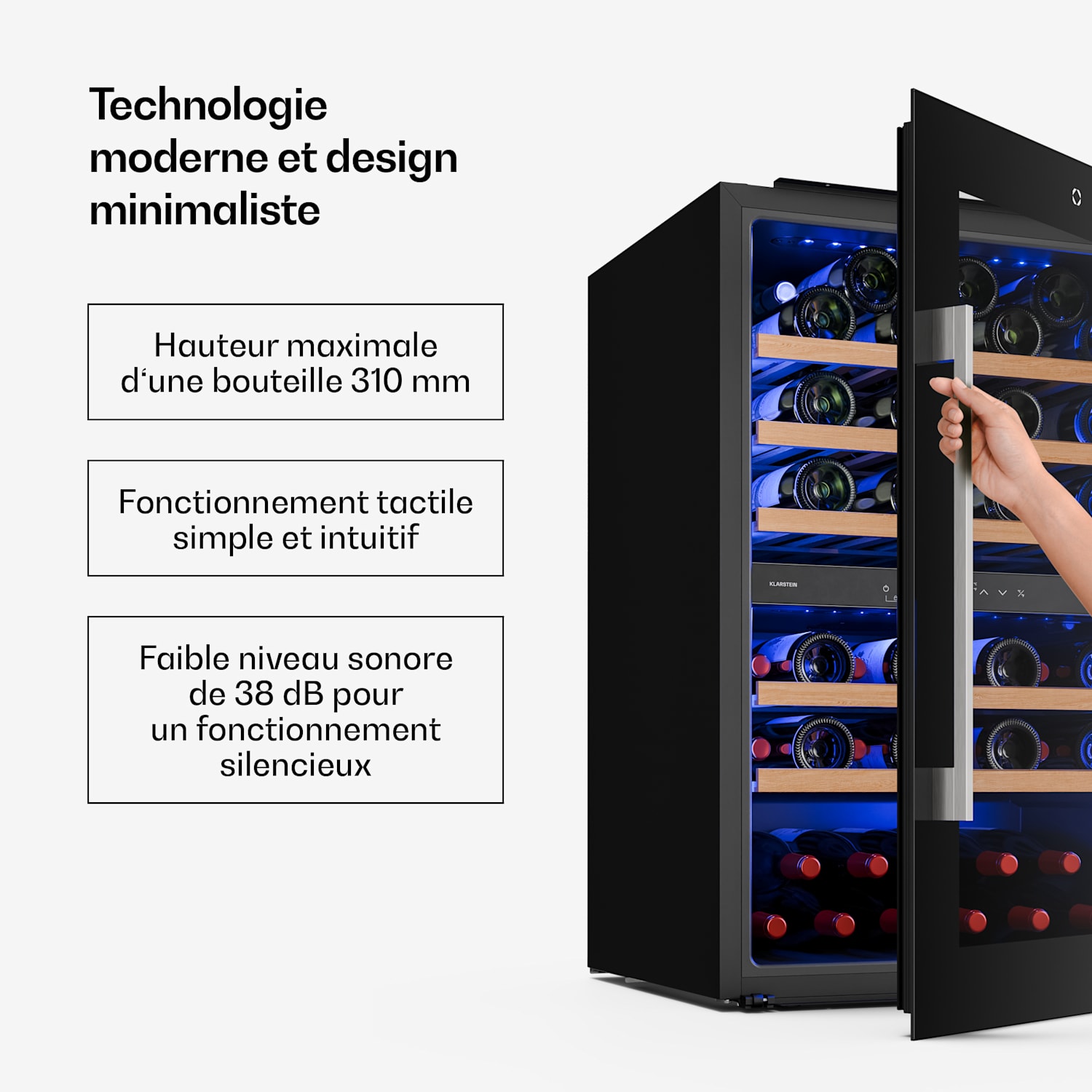 Illuminosa inbouw wijnkoelkast | dual zone | UV-bescherming | 143 liter | 57 flessen | 60 cm 57 flessen