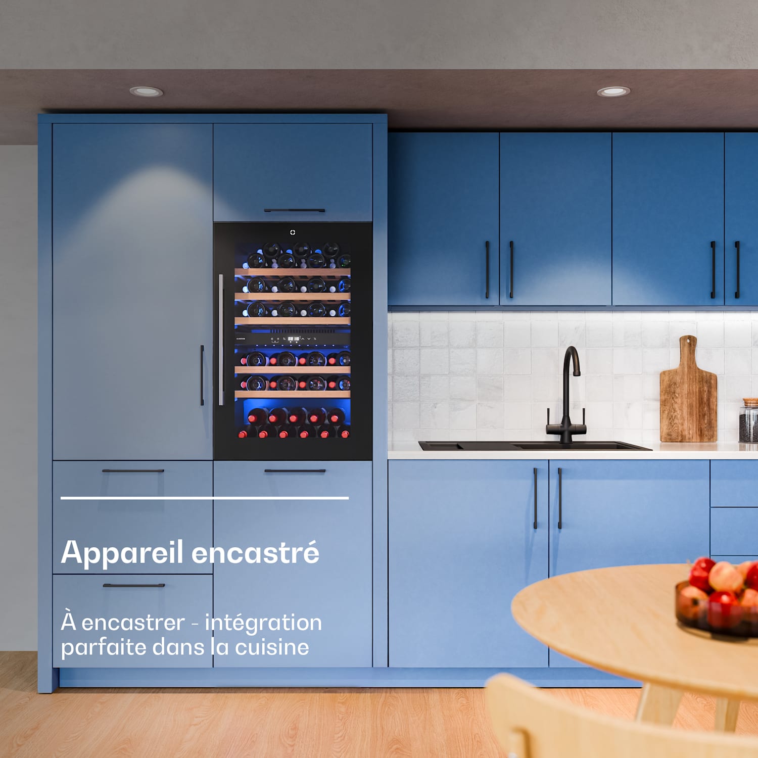 Illuminosa inbouw wijnkoelkast | dual zone | UV-bescherming | 143 liter | 57 flessen | 60 cm 57 flessen