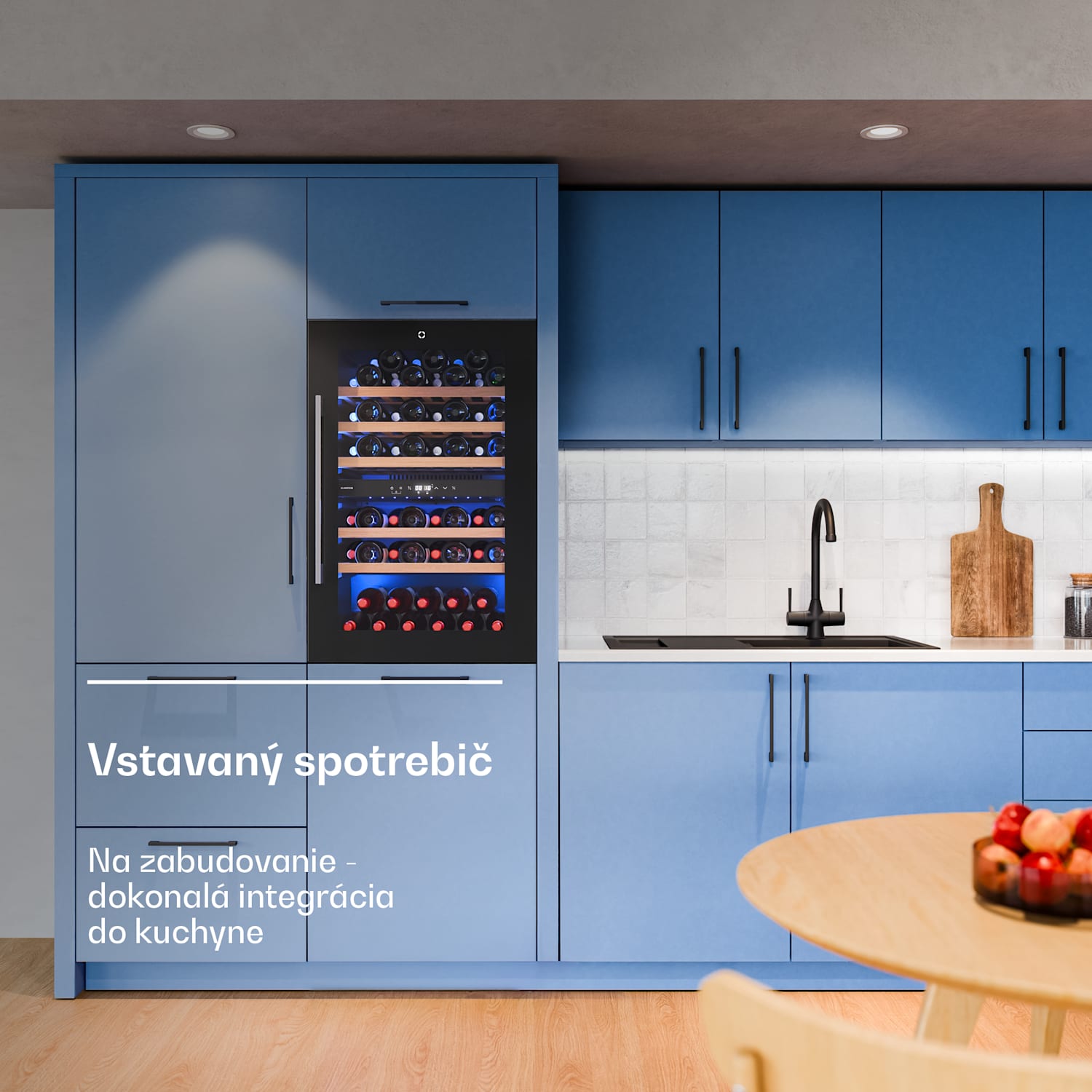 Illuminosa vstavaná chladnička na víno | Dvojzónová | UV ochrana | 143 litrov | 57 fliaš | 60 cm 57 fliaš