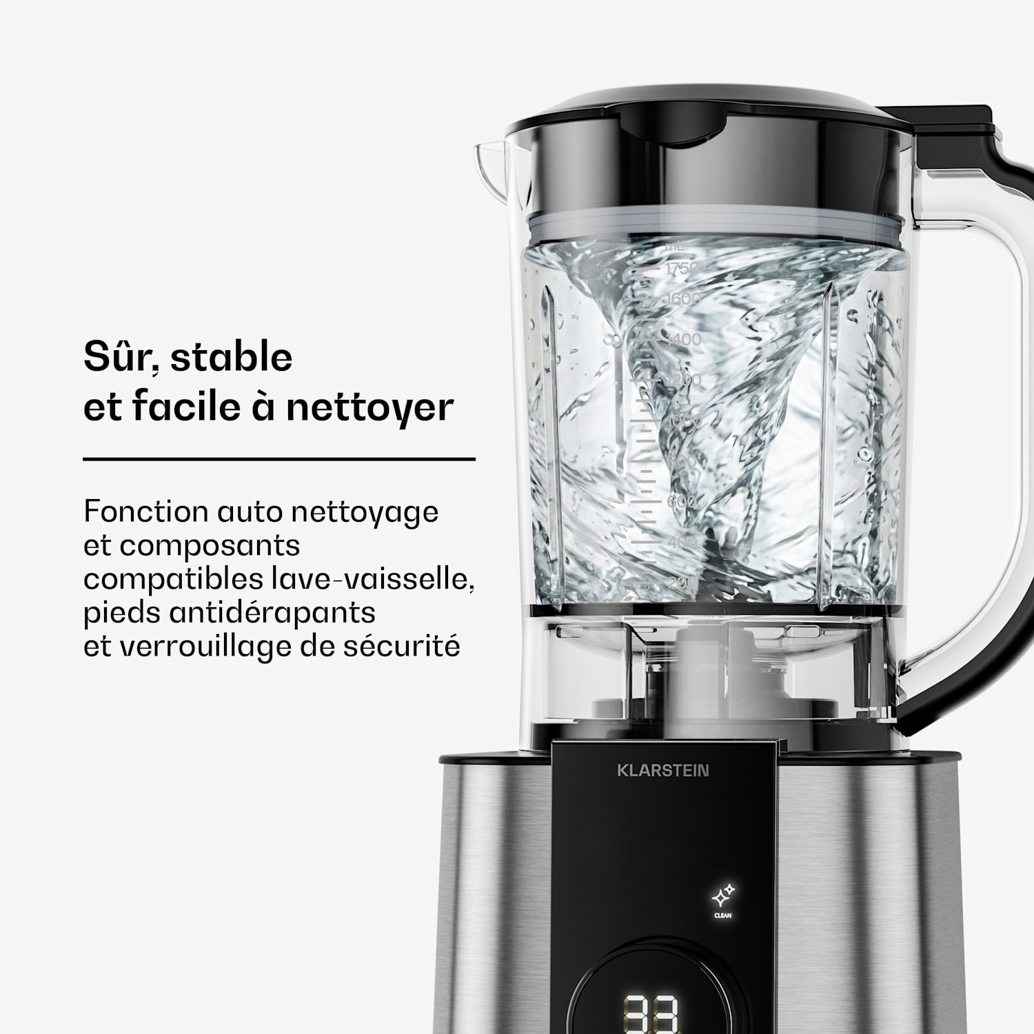 Verosteel Robot culinaire avec batteur | Pétrir, fouetter et extraire le jus | 1200 W | 2 L/1,75 L Argent