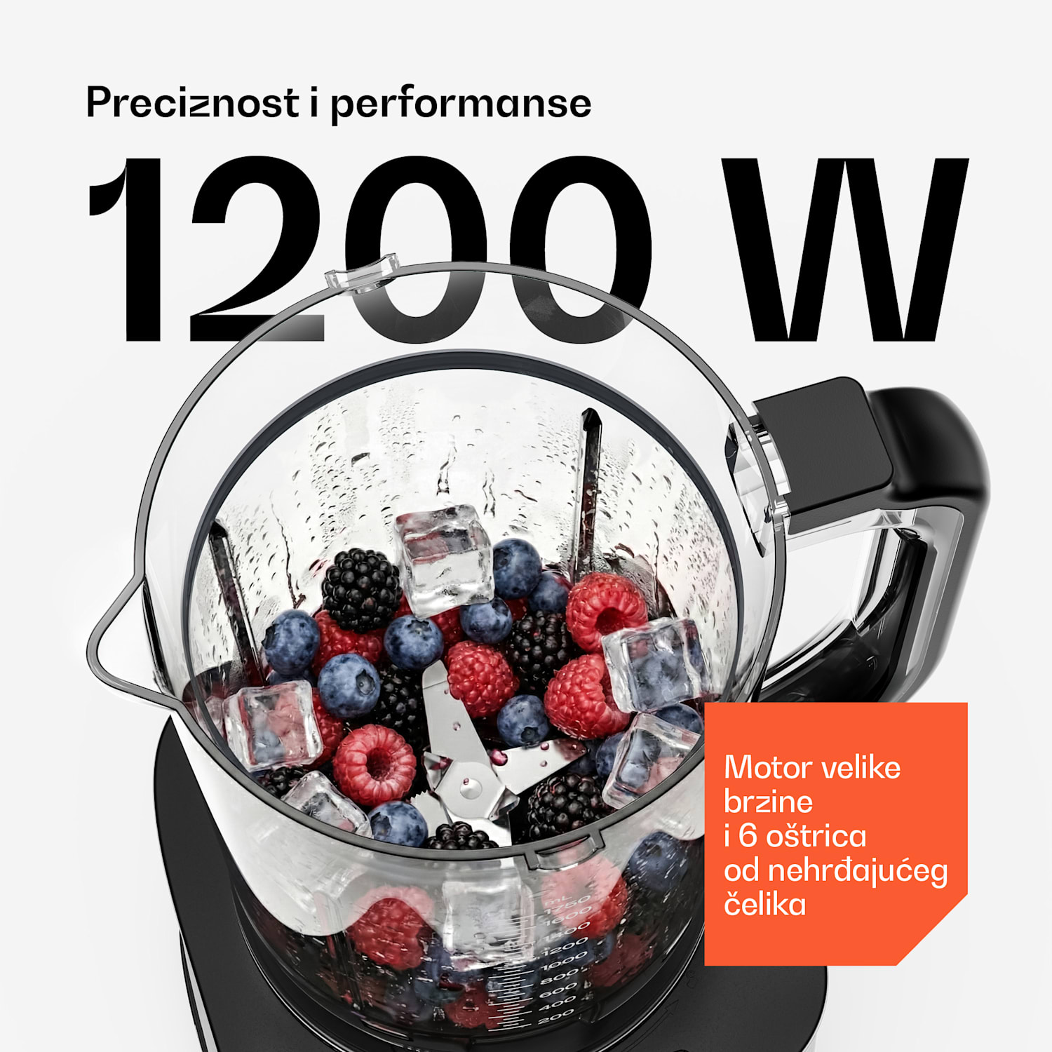 Verosteel kuhinjski robot s mikserom za miješenje, mućenje i cijeđenje soka 1200 W 2 L 1,75 L Srebro