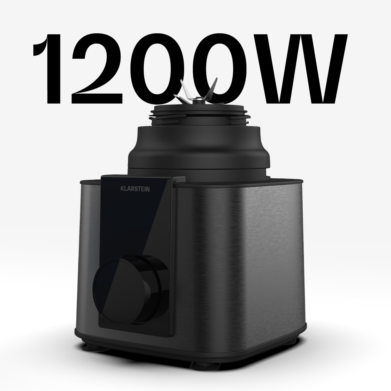 Verosteel robot da cucina con frullatore | Impastare, montare e spremere | 1200 W | 2 L/1,75 L Nero