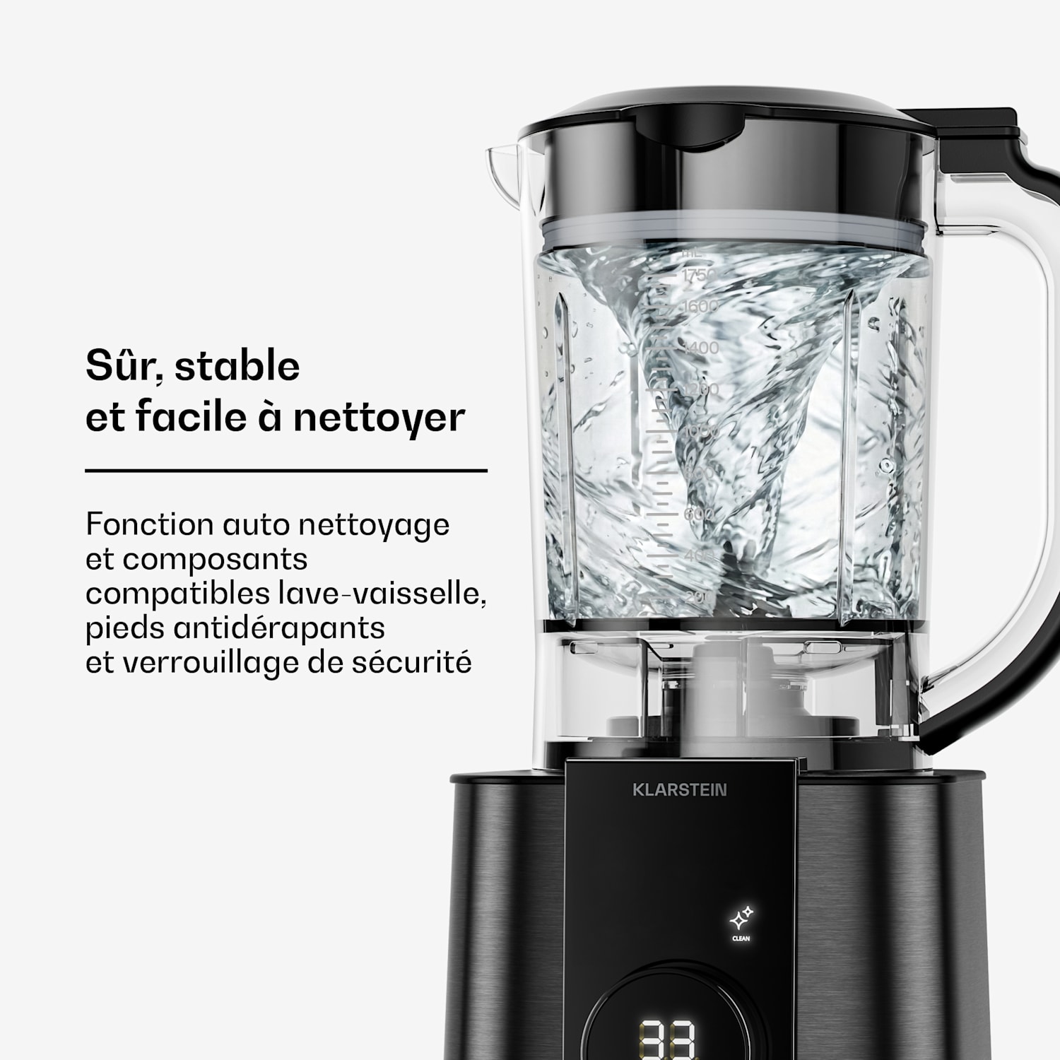 Verosteel Robot culinaire avec batteur | Pétrir, fouetter et extraire le jus | 1200 W | 2 L/1,75 L Noir