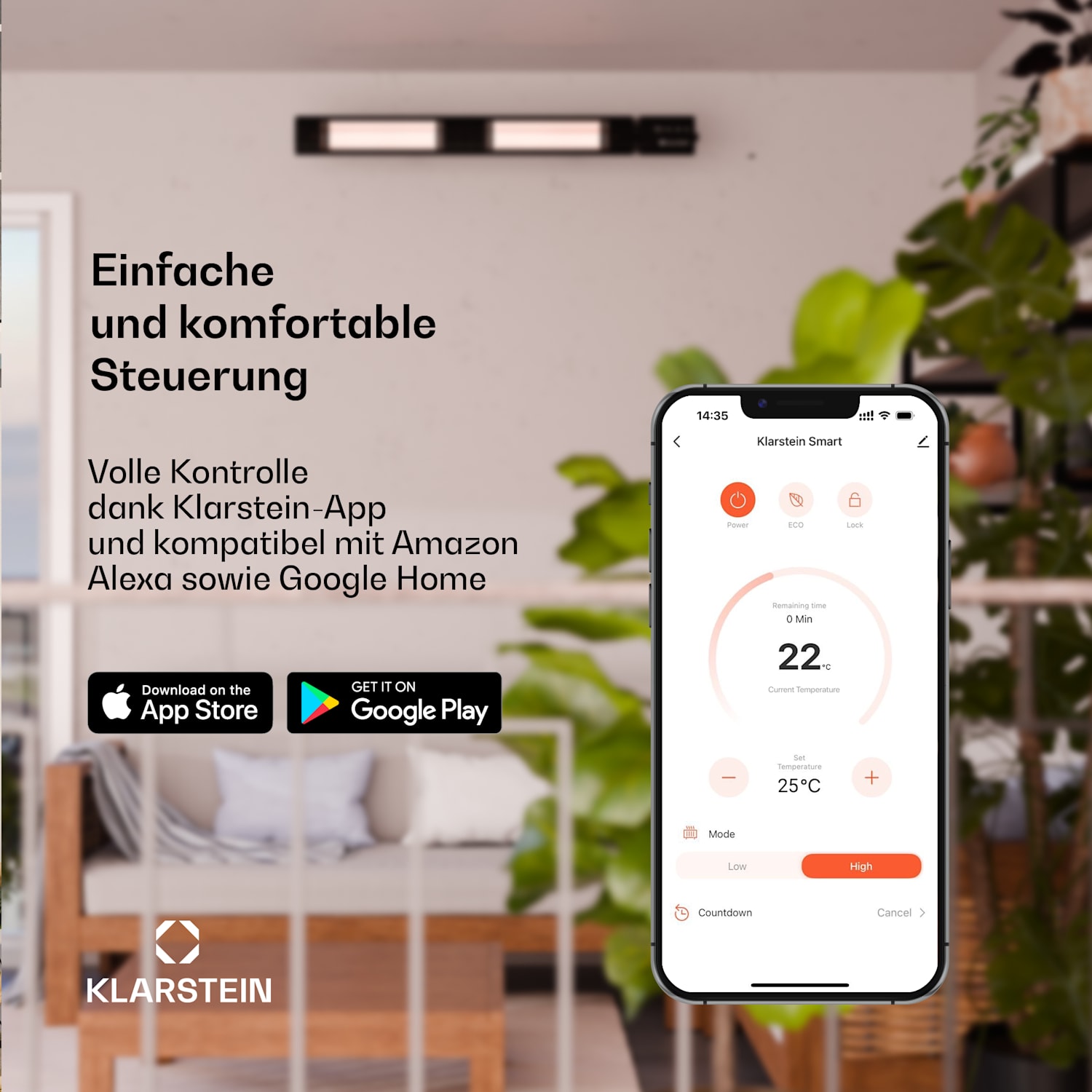 Phantom radiateur infrarouge mural | 2000 W | 15 m² | Puissant & fin | 84 cm x 10 cm 2000 W | Oui