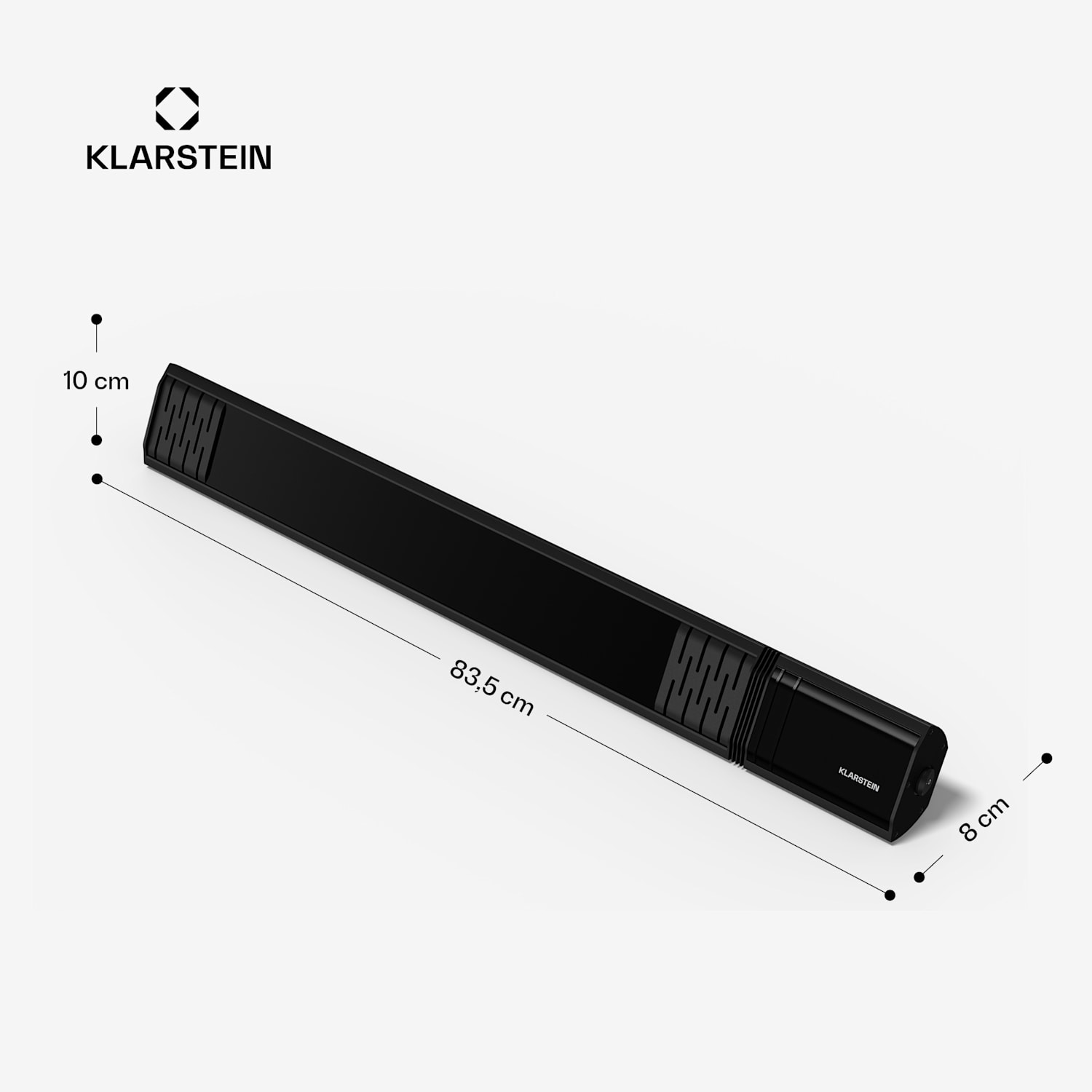 Phantom infracrvena zidna grijalica | 2000 W | 15 m² | Snažna i tanka | 84 cm x 10 cm 2000 W | Da