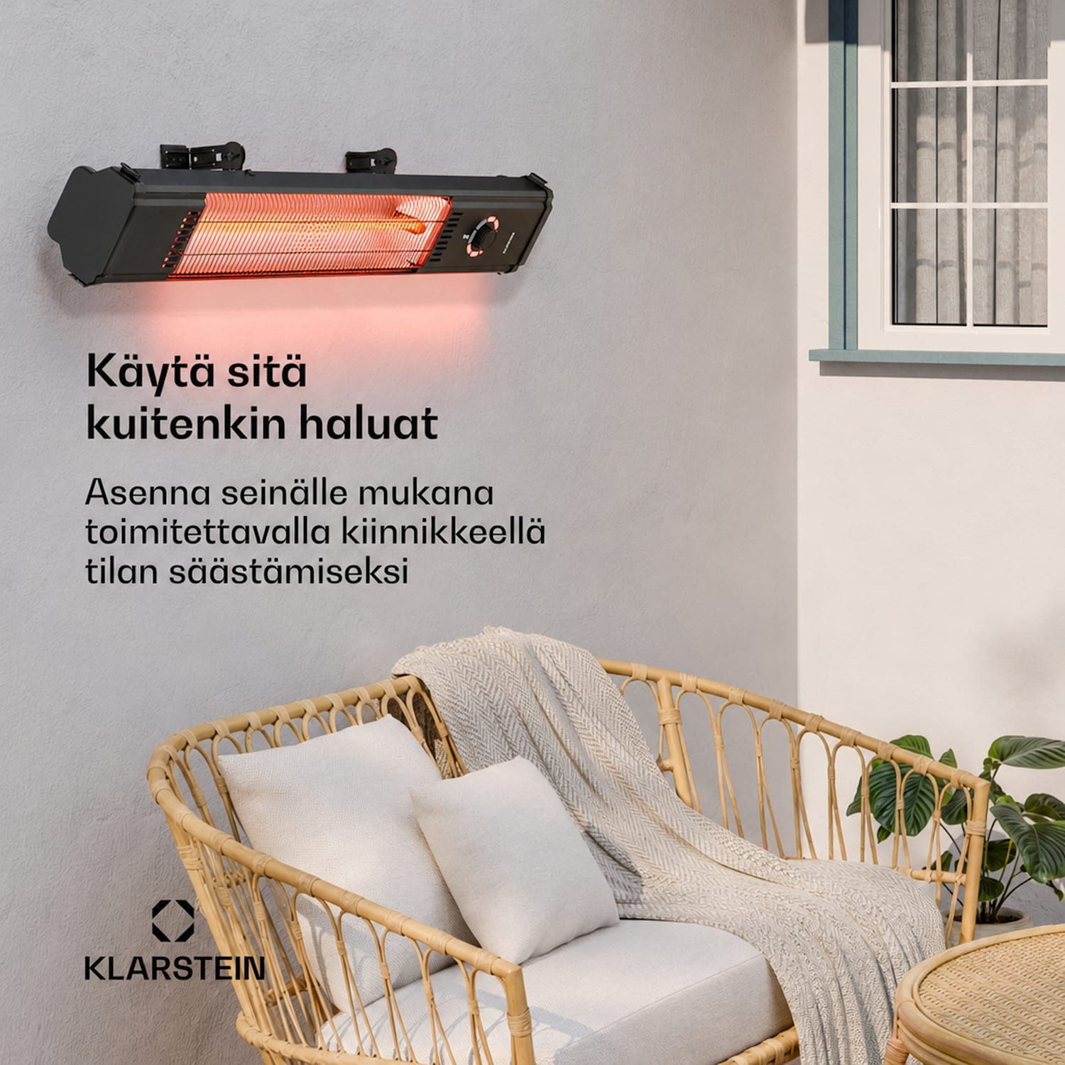 DualisHeat infrapunalämmitin seisomamalli | 2000 W | 15 m² | Joustava | 105 cm x 25 cm 2000 W
