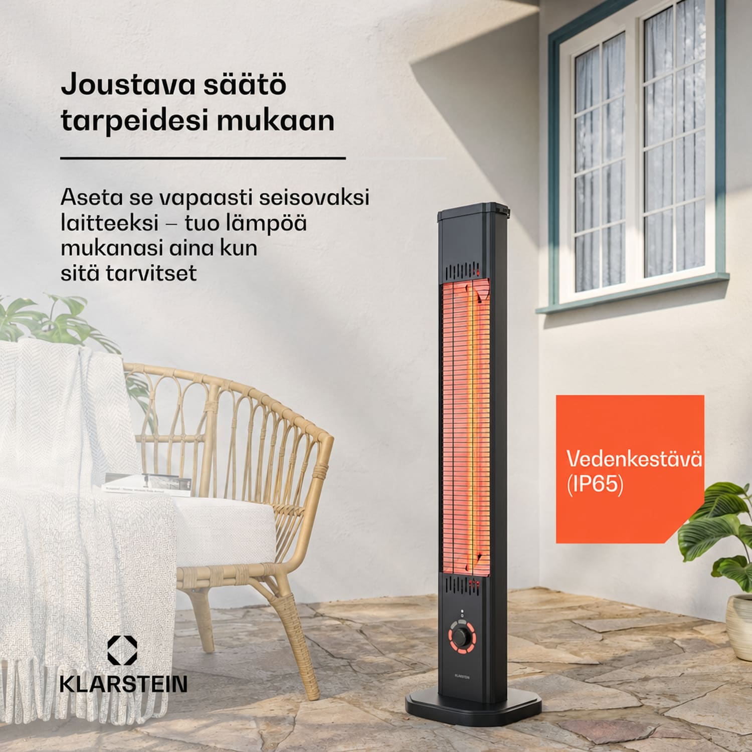 DualisHeat infrapunalämmitin seisomamalli | 2000 W | 15 m² | Joustava | 105 cm x 25 cm 2000 W