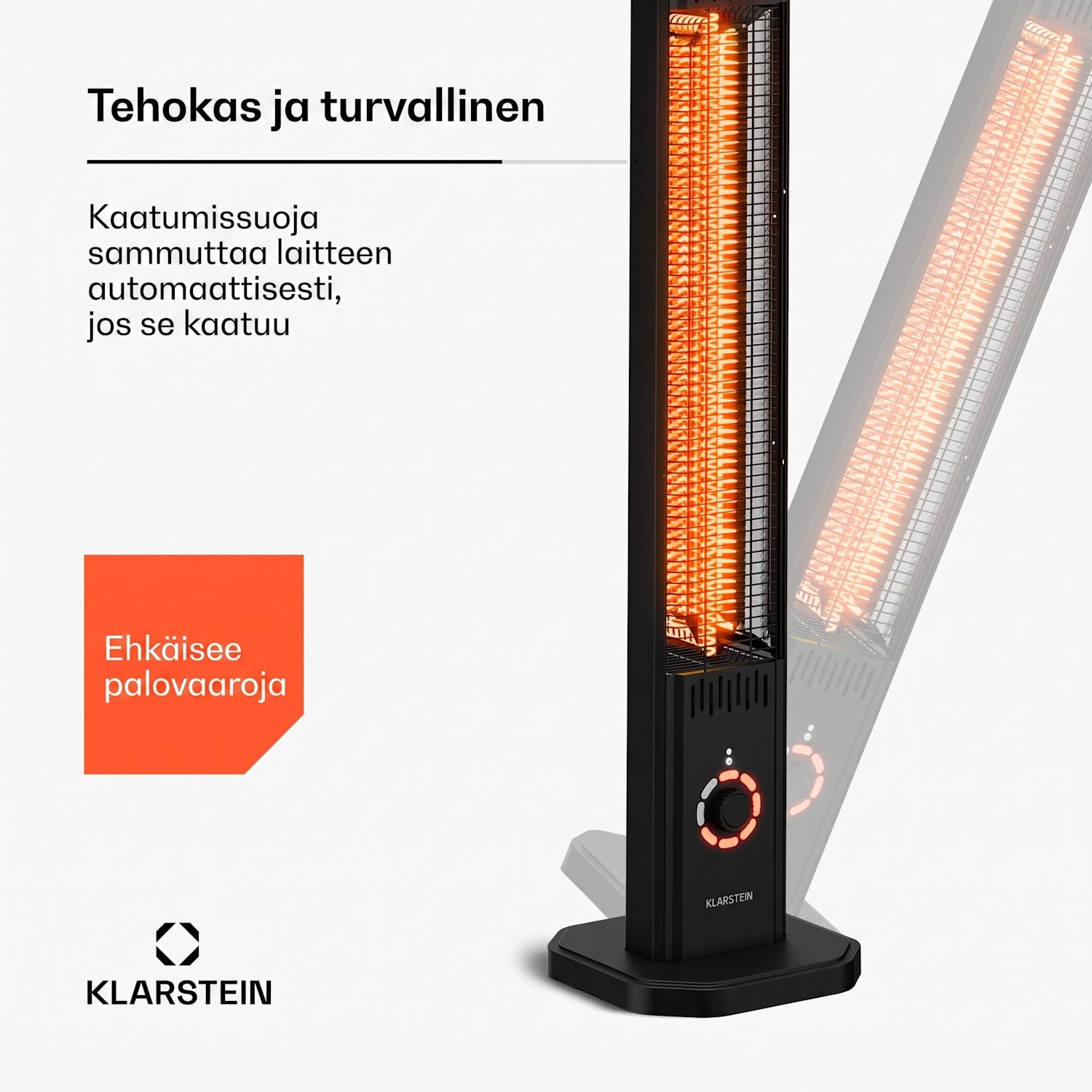DualisHeat infrapunalämmitin seisomamalli | 2000 W | 15 m² | Joustava | 105 cm x 25 cm 2000 W