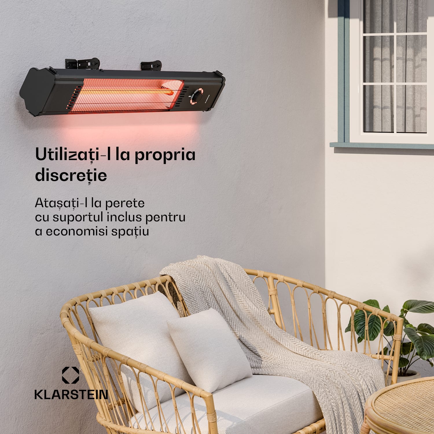 Încălzitor cu infraroșu DualisHeat | 2000 W | 15 m² | Flexibil | 105 cm x 25 cm 2000 W