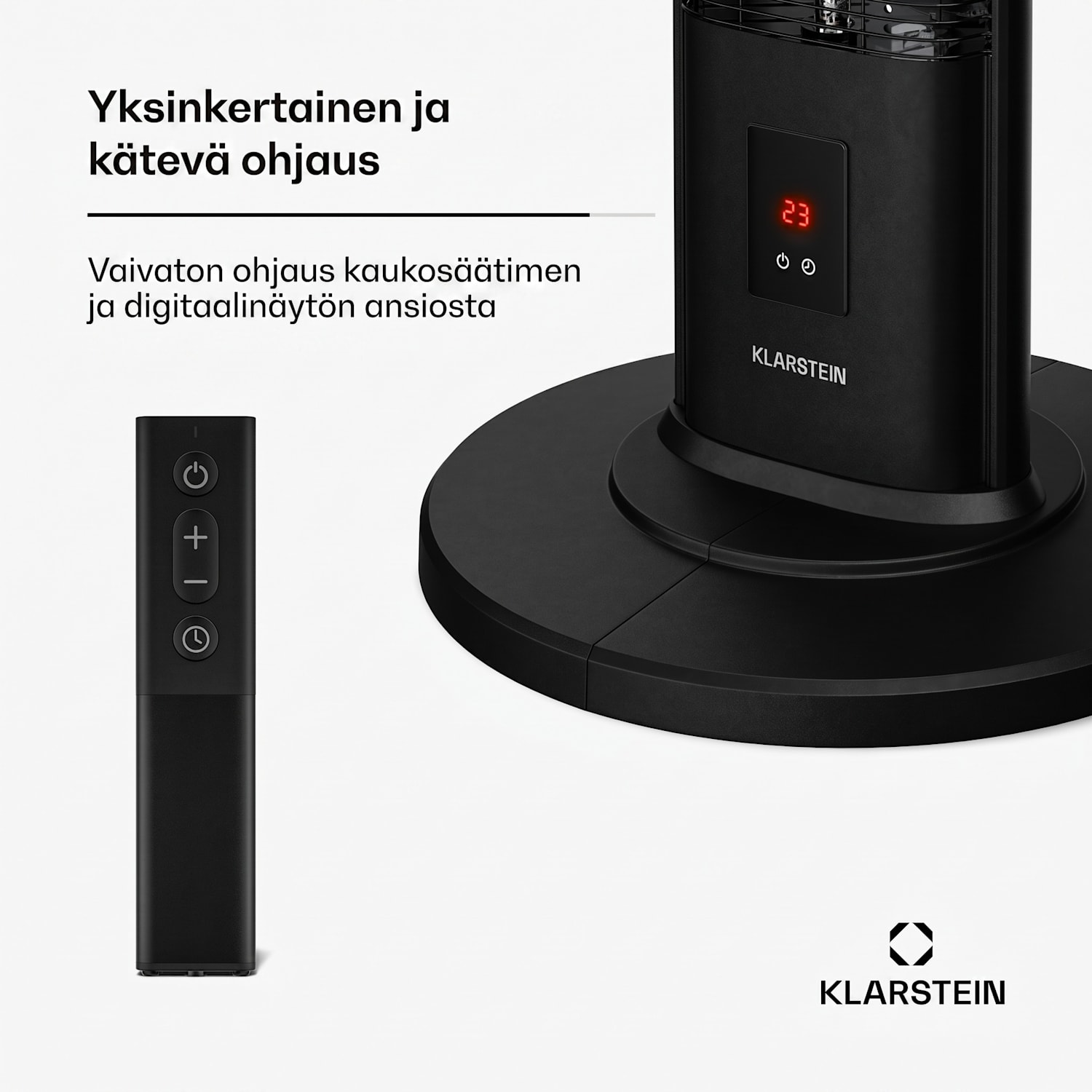 BlazeTower infrapunalämmitin seisomamalli | 2000 W | 15 m² | Tehokas | 101 cm x 40 cm 