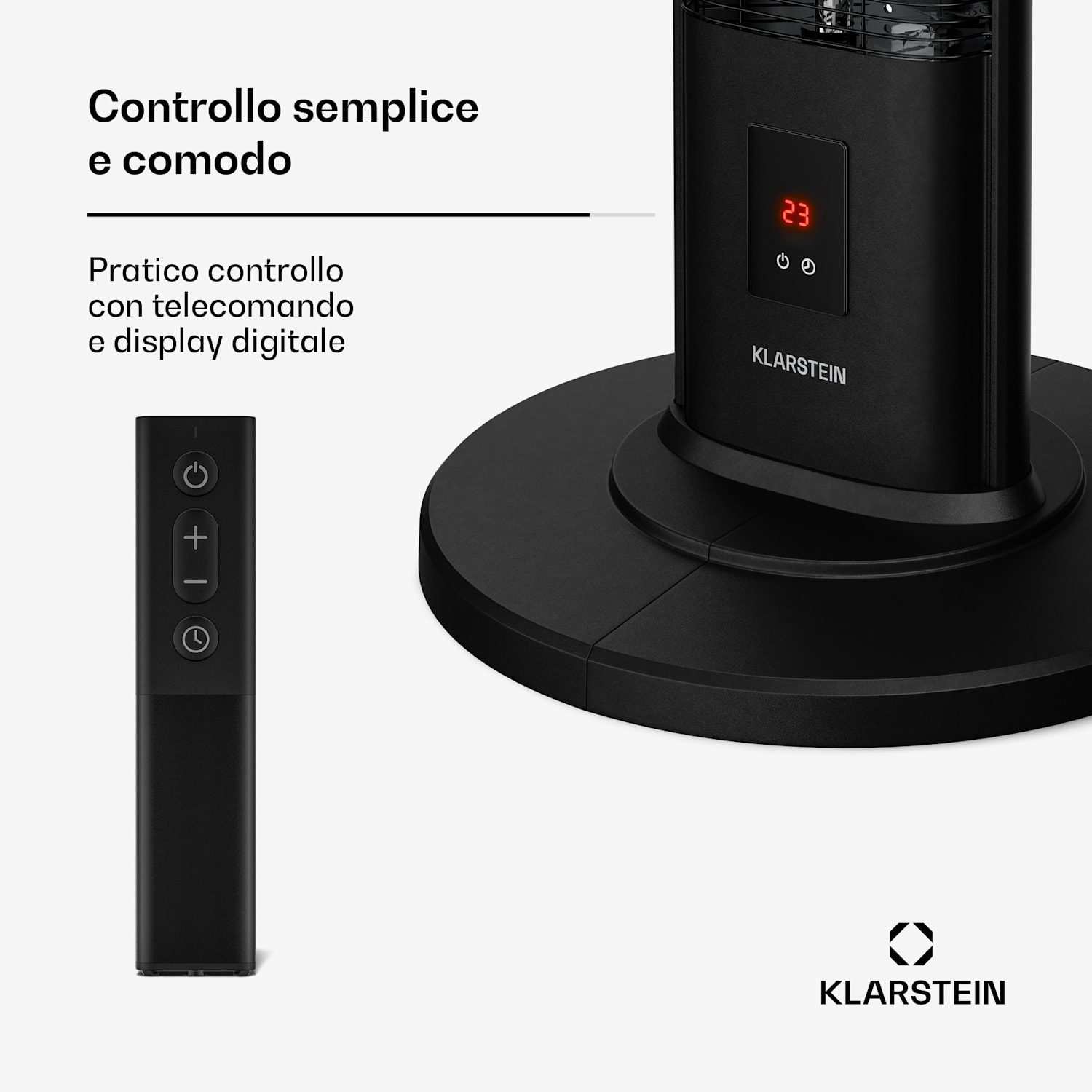 BlazeTower riscaldatore a infrarossi da pavimento | 2000 W | 15 m² | Potente | 101 cm x 40 cm 2000 W