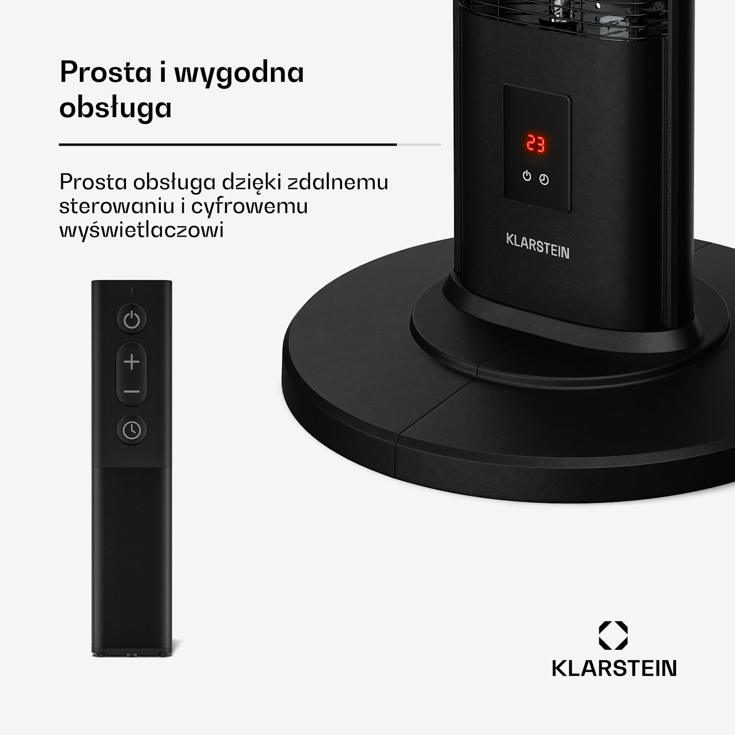 BlazeTower Stojący promiennik podczerwieni BlazeTower | 2000 W | 15 m² | Wydajny | 101 cm x 40 cm 2000 W