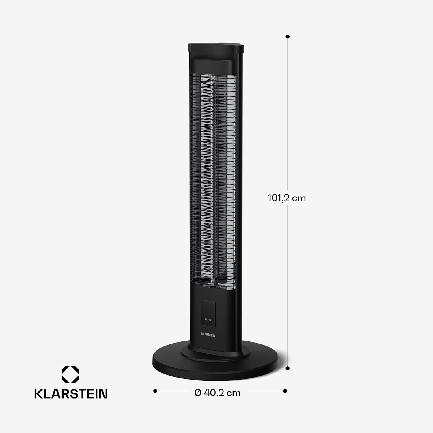 BlazeTower infravörös fűtőtest | 2000 W | 15 m² | Erős | 101 cm x 40 cm 2000 W