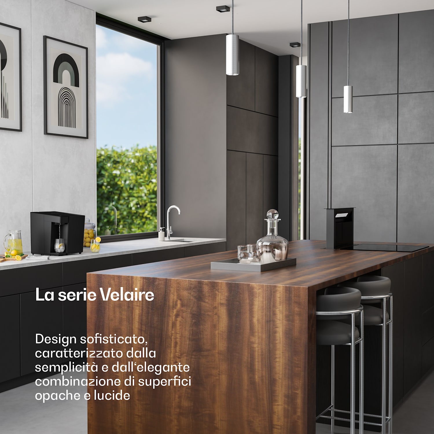 Velaire - Distributore d'acqua e macchina del ghiaccio | 3600 l | Filtro PAC | 160 W | Pannello touch 