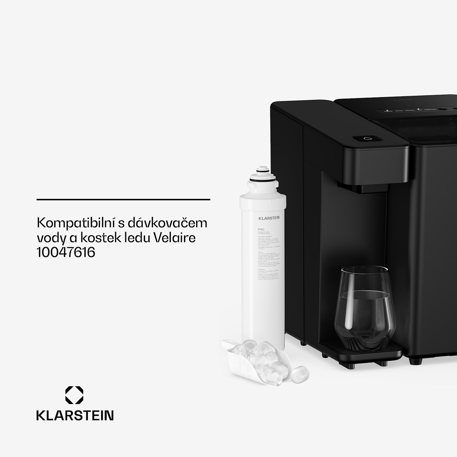 Velaire PAC filtr | 3600 litrů | Interval výměny: každých 6 měsíců | Plastový kryt 