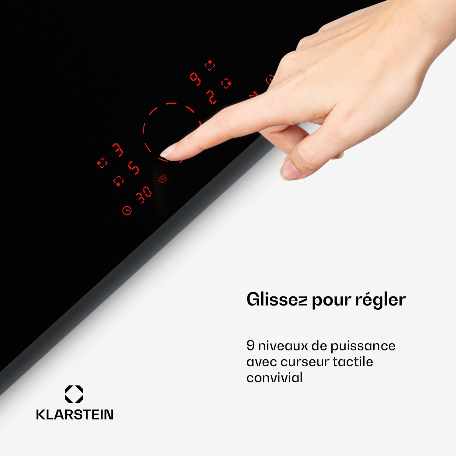 RedFlame inductiekookplaat | modern, elegant & krachtig | 4 kookvelden | 7000 W | 60 cm 