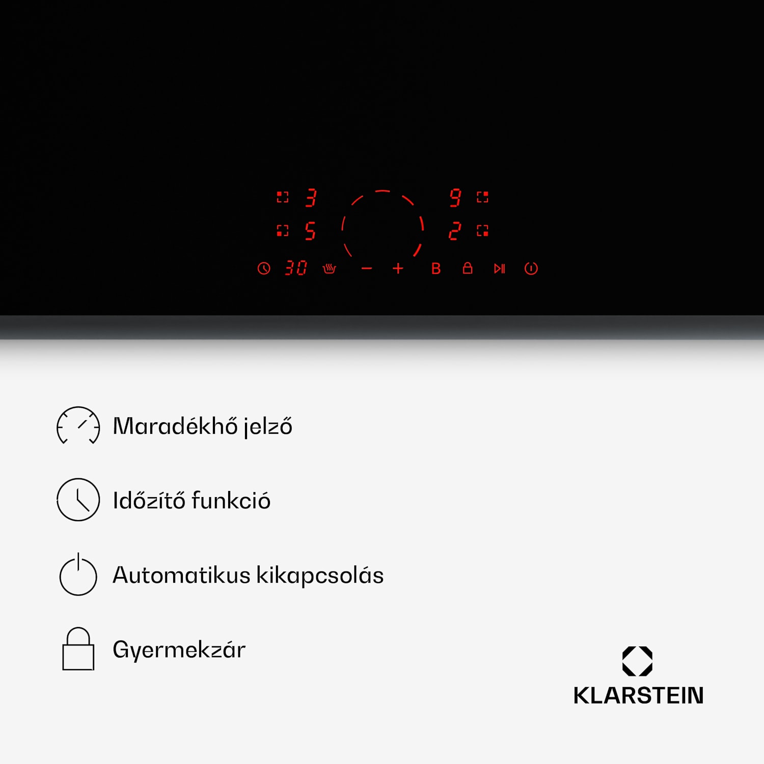 RedFlame indukciós főzőlap | Modern, elegáns és erőteljes | 4 főzőzóna | 7000 W | 60 cm 