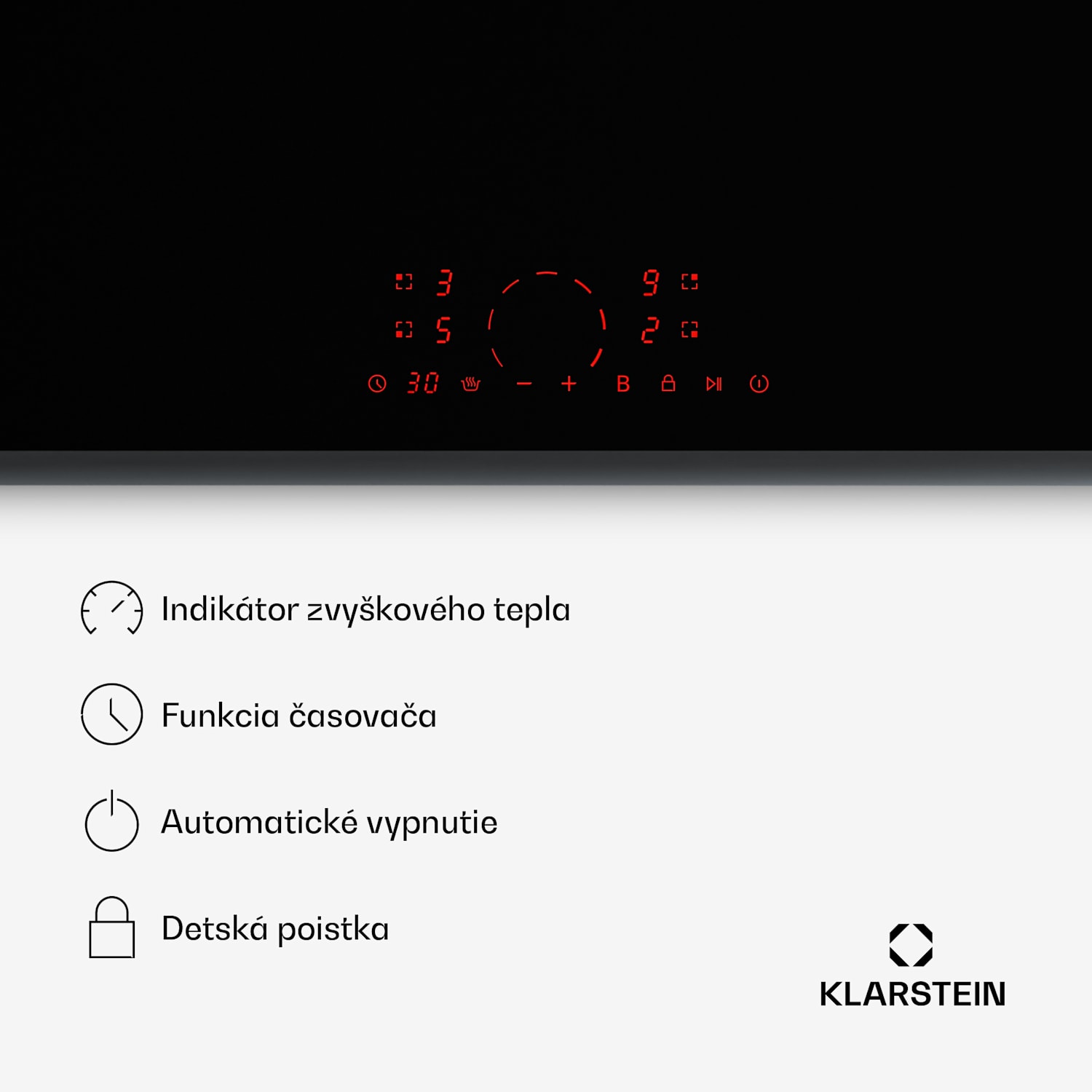 RedFlame indukčná varná doska | Moderná, elegantná a výkonná | 4 varné zóny | 7000 W | 60 cm 