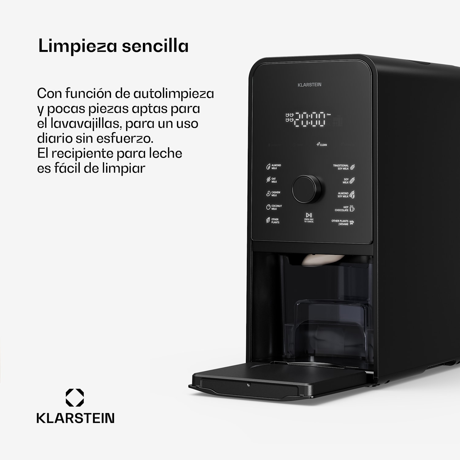 Marcia Touch máquina de leche de nuez 1,2 litros 6 cuchillas de acero inoxidable 1200 W 10 + 2 programas 