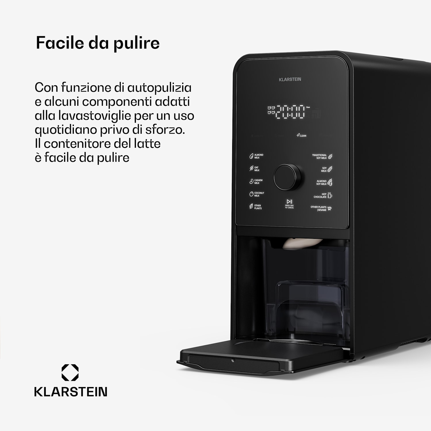 Marcia Touch automa per latte di noci 1,2 litri 6 lame in acciaio inox 1200 W 10 + 2 programmi 