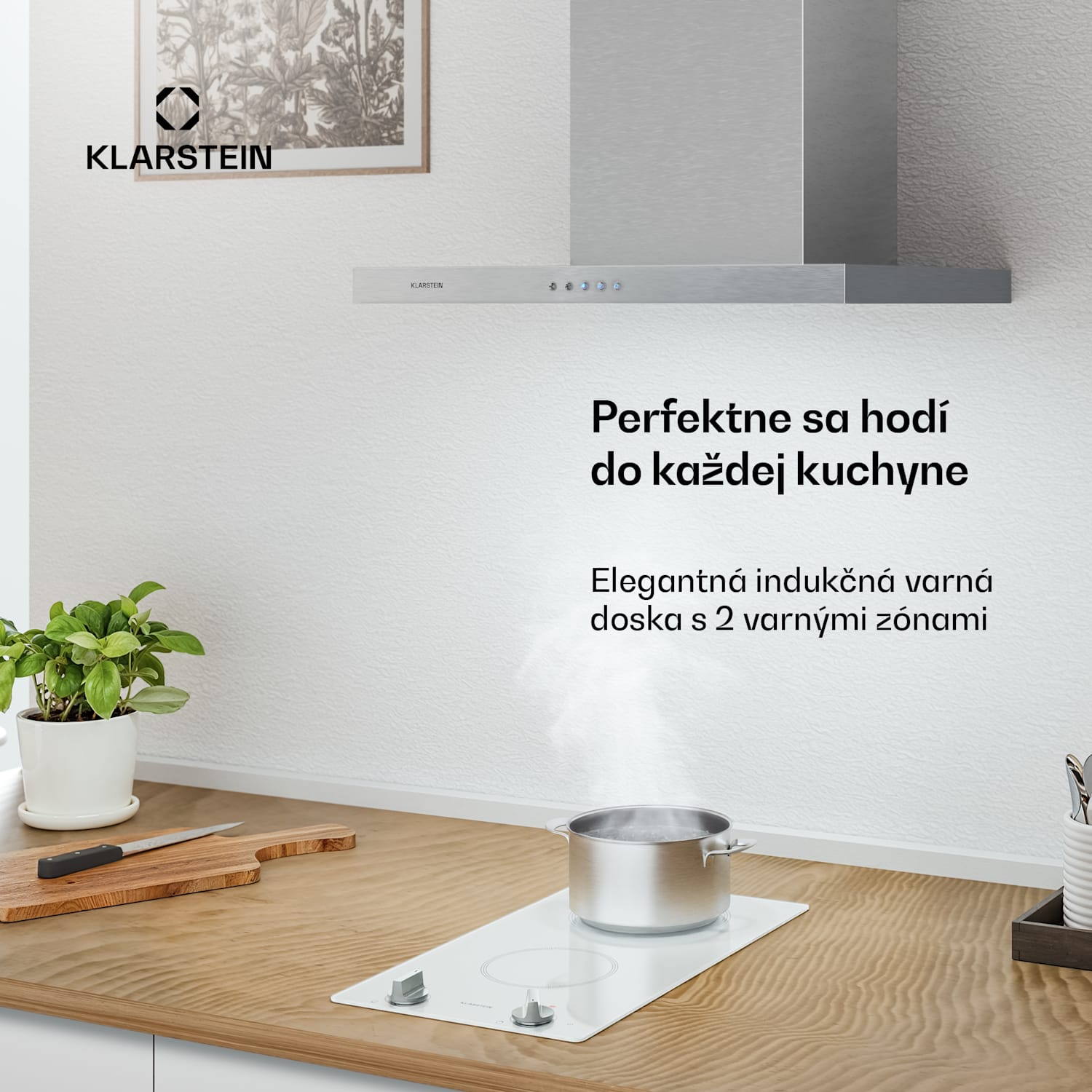 Kochheld indukčná varná doska | Elegantná a výkonná | 2 varné zóny | 3500 W | 30 cm 30 cm | Biela