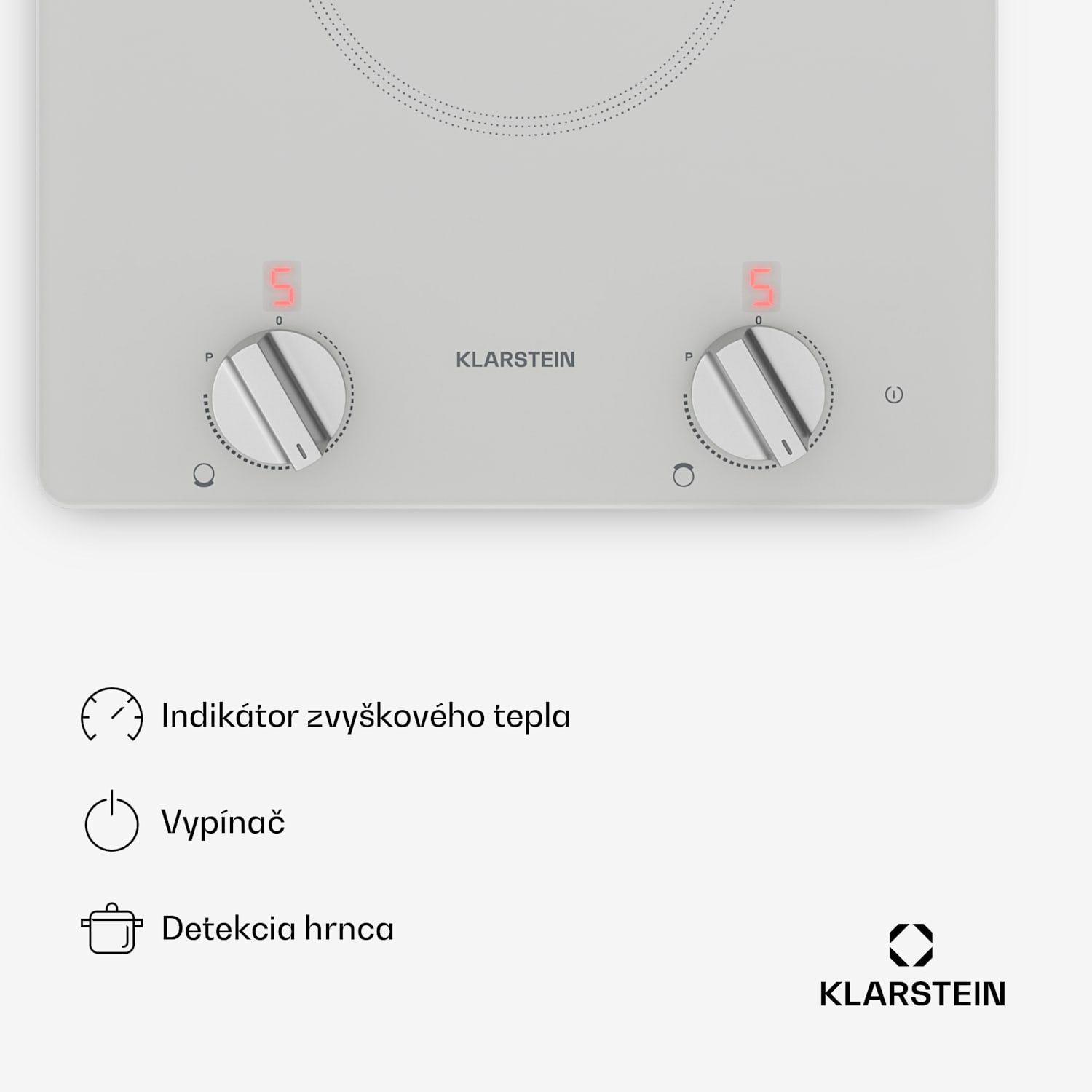 Kochheld indukčná varná doska | Elegantná a výkonná | 2 varné zóny | 3500 W | 30 cm 30 cm | Biela