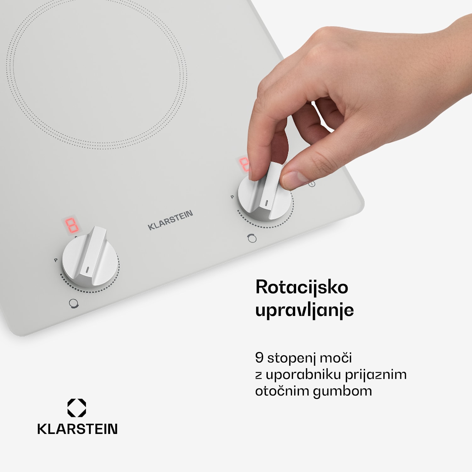 Kochheld indukcijska kuhalna plošča | Elegantna in zmogljiva | 2 kuhalni coni | 3500 W | 30 cm 30 cm | Bela