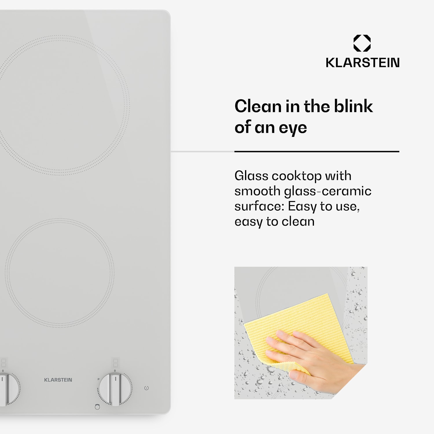 Kochheld-induktiokeittotaso | tyylikäs & tehokas | 2 keittoaluetta | 3500 W | 30 cm 30 cm | Valkoinen