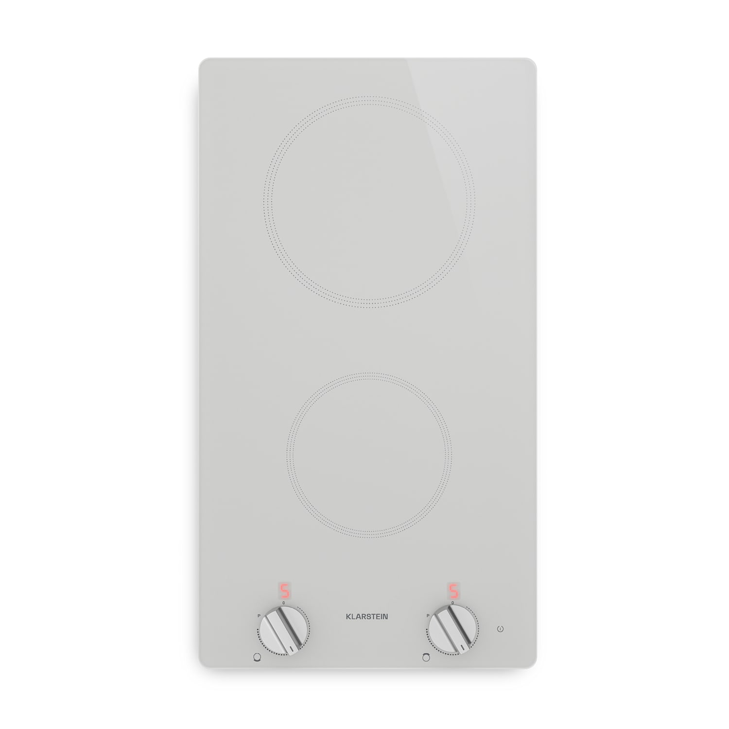 Kochheld placa de inducción | Elegante y potente | 2 zonas de cocción | 3500 W | 30 cm 30 cm | Brillante | Blanco