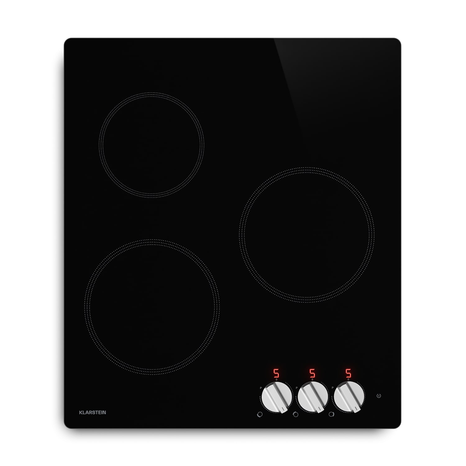 Kochheld placa de inducción | Elegante y potente | 3 zonas de cocción | 5700 W | 45 cm 45 cm | Negro