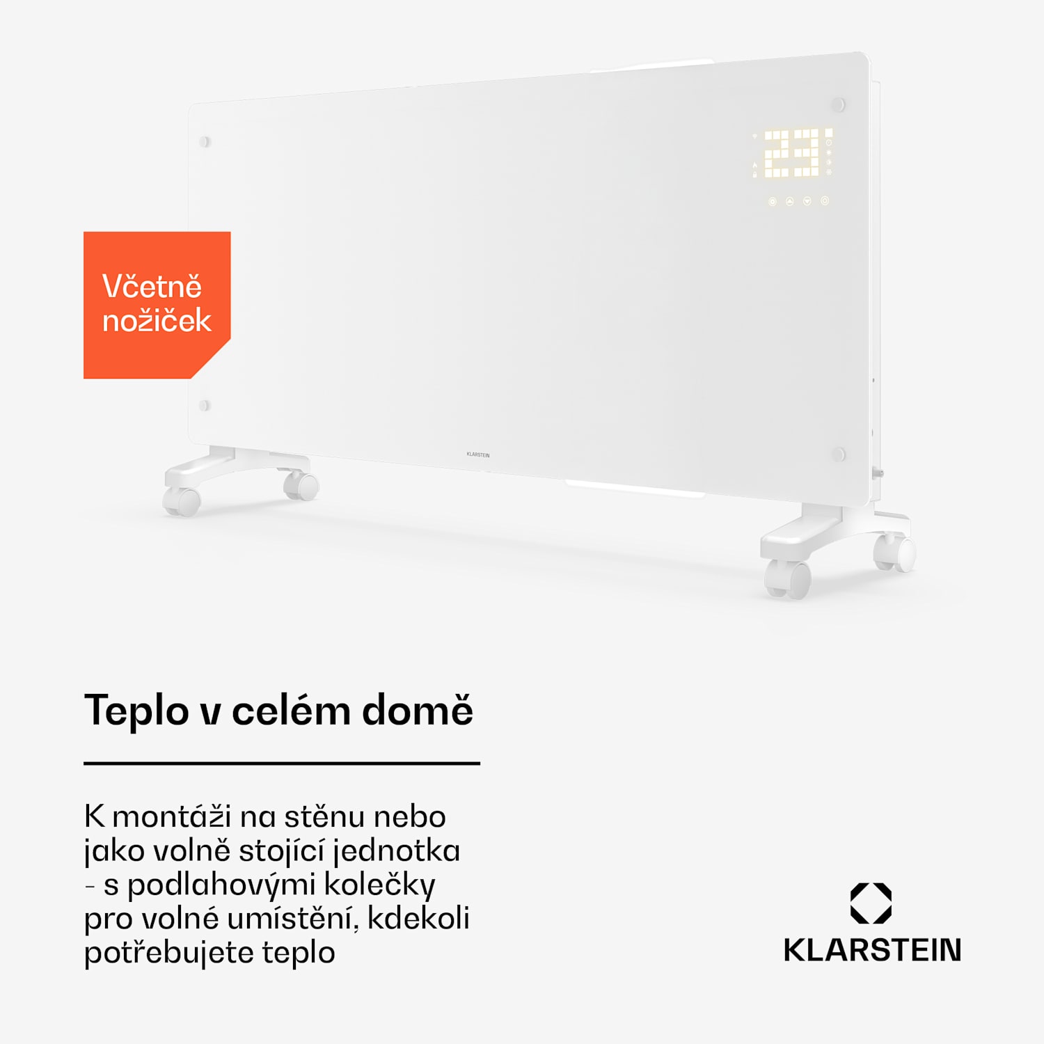 Bornholm konvektor | 3000 W | 30 m² | Výkonný a stylový | 105 x 51 cm 3000 W | Ano | Bílá