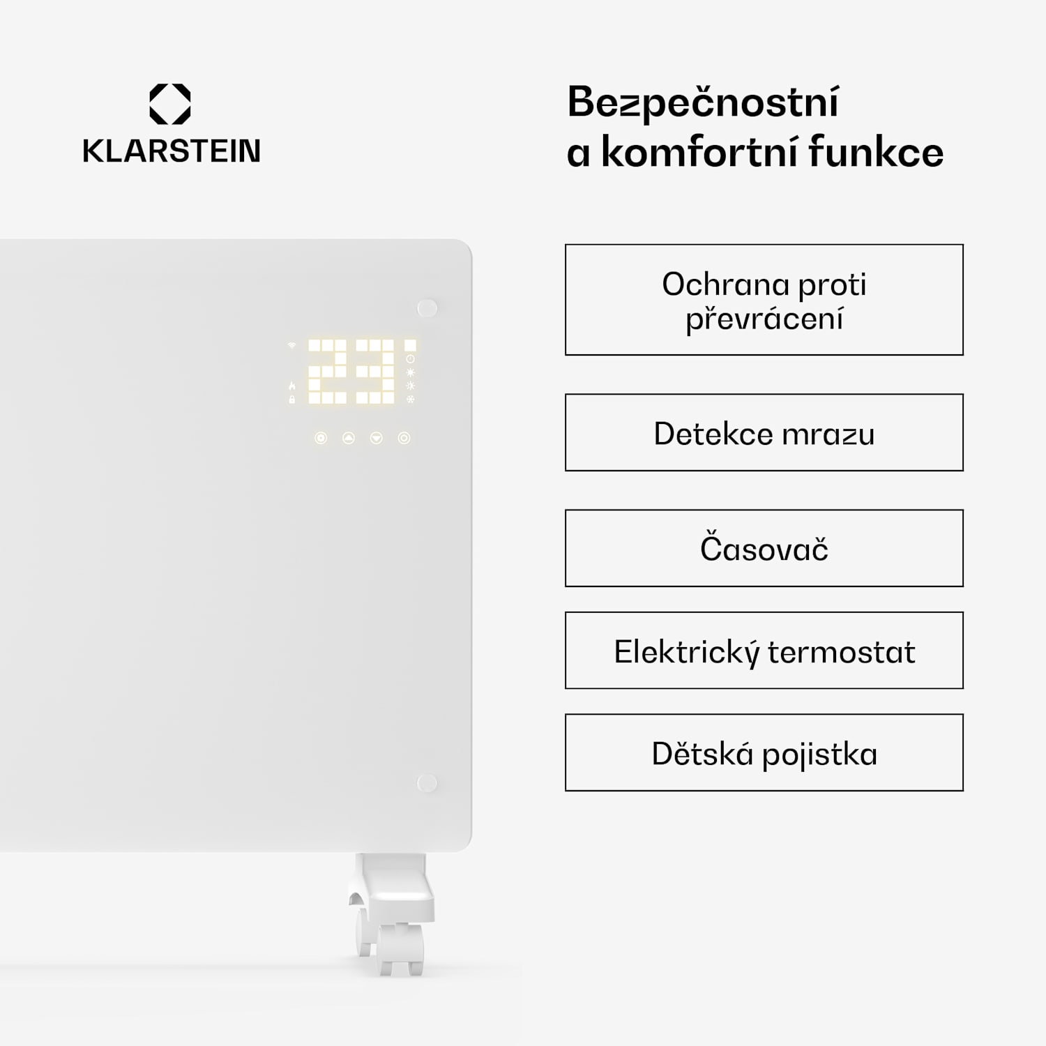 Bornholm konvektor | 3000 W | 30 m² | Výkonný a stylový | 105 x 51 cm 3000 W | Ano | Bílá