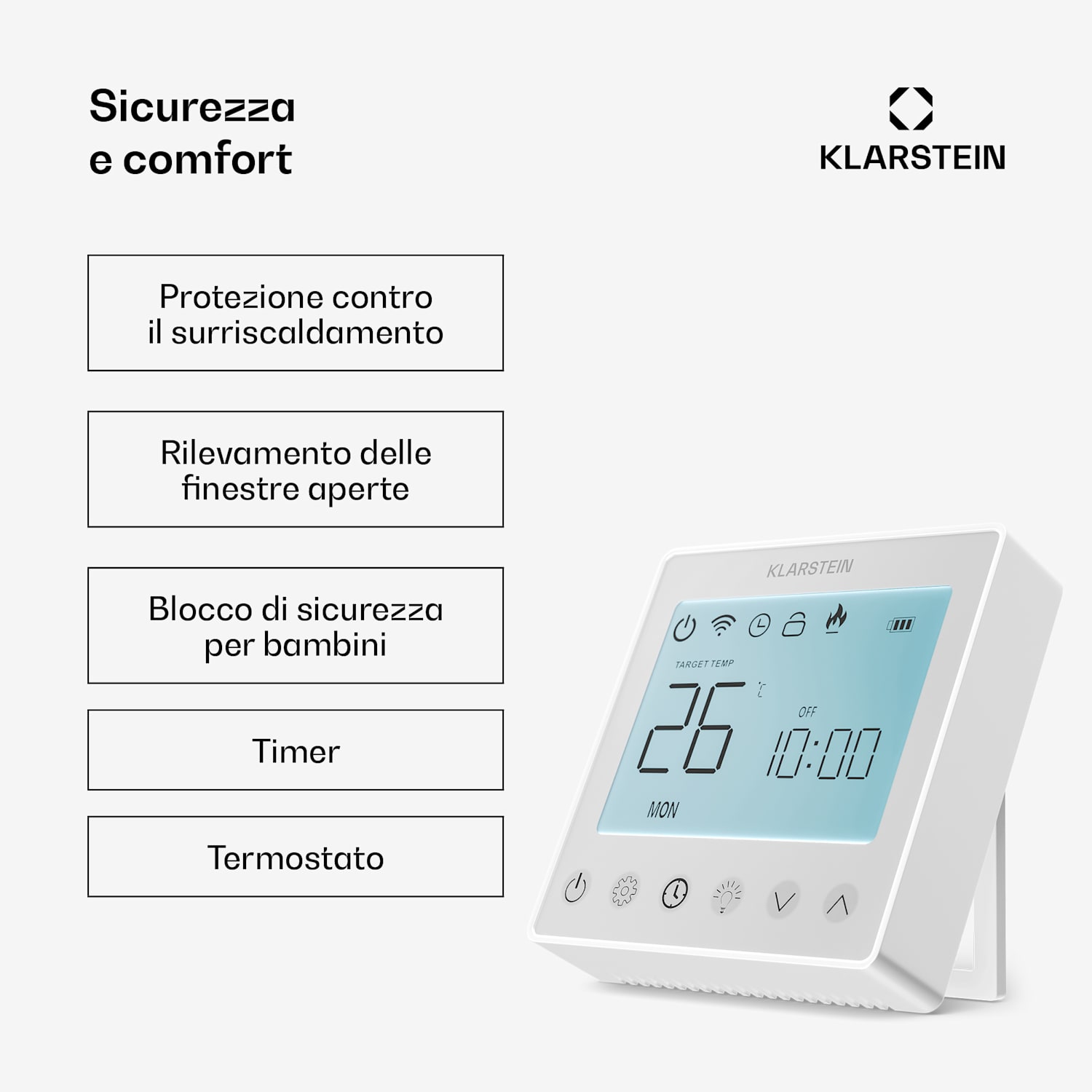 Wondersky pannello a infrarossi | 360 W | 4 - 8 m² | Design minimalista | 60 cm x 60 cm 360 W