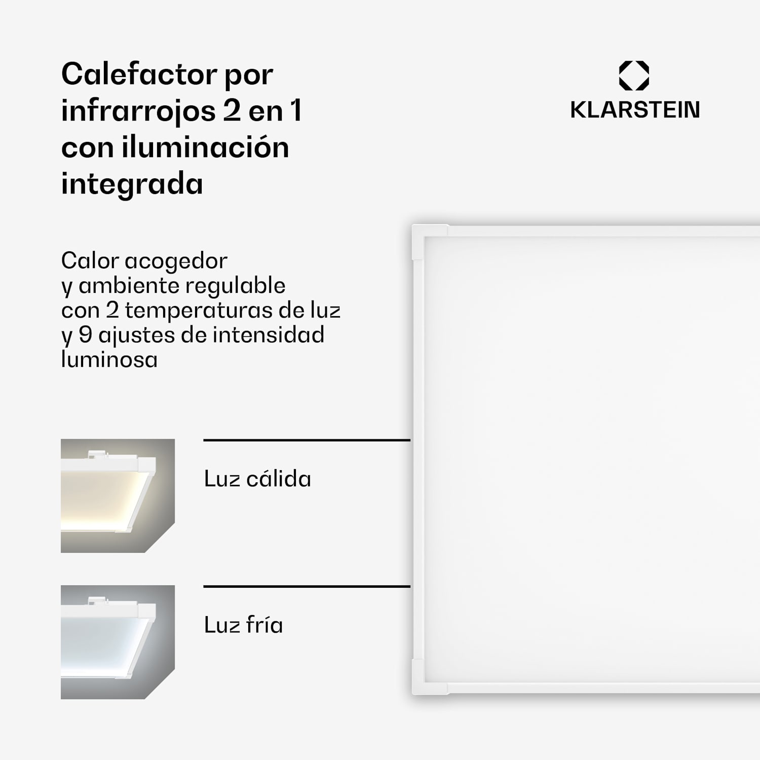 Wondersky panel infrarrojo | 770 W | 4 - 8 m² | Diseño minimalista | 120 cm x 60 cm 770 W