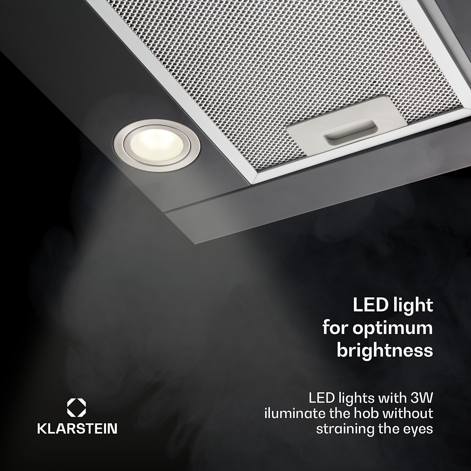 Vinea Substructure Cooker Hood Extractor Hood Flat Screen Hood 60cm Black Black