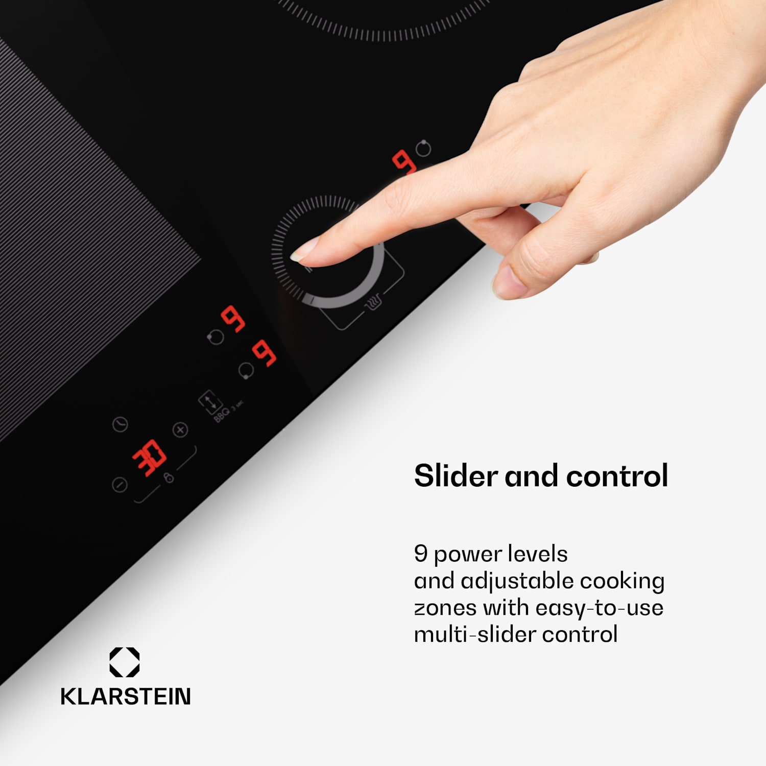 Delicatessa 70 Hybrid built-in hob induction 4 zones 7000 W glass ceramic Hybrid | 70 cm | Black