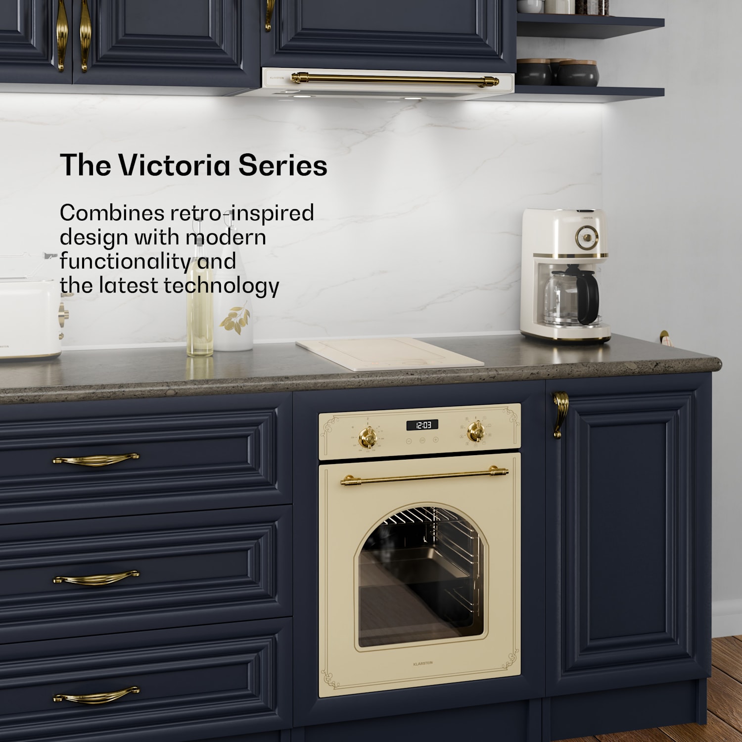 Victoria Domino Induction Hob Built-In 3500W Flexzone Timer 2 | Vintage Cream