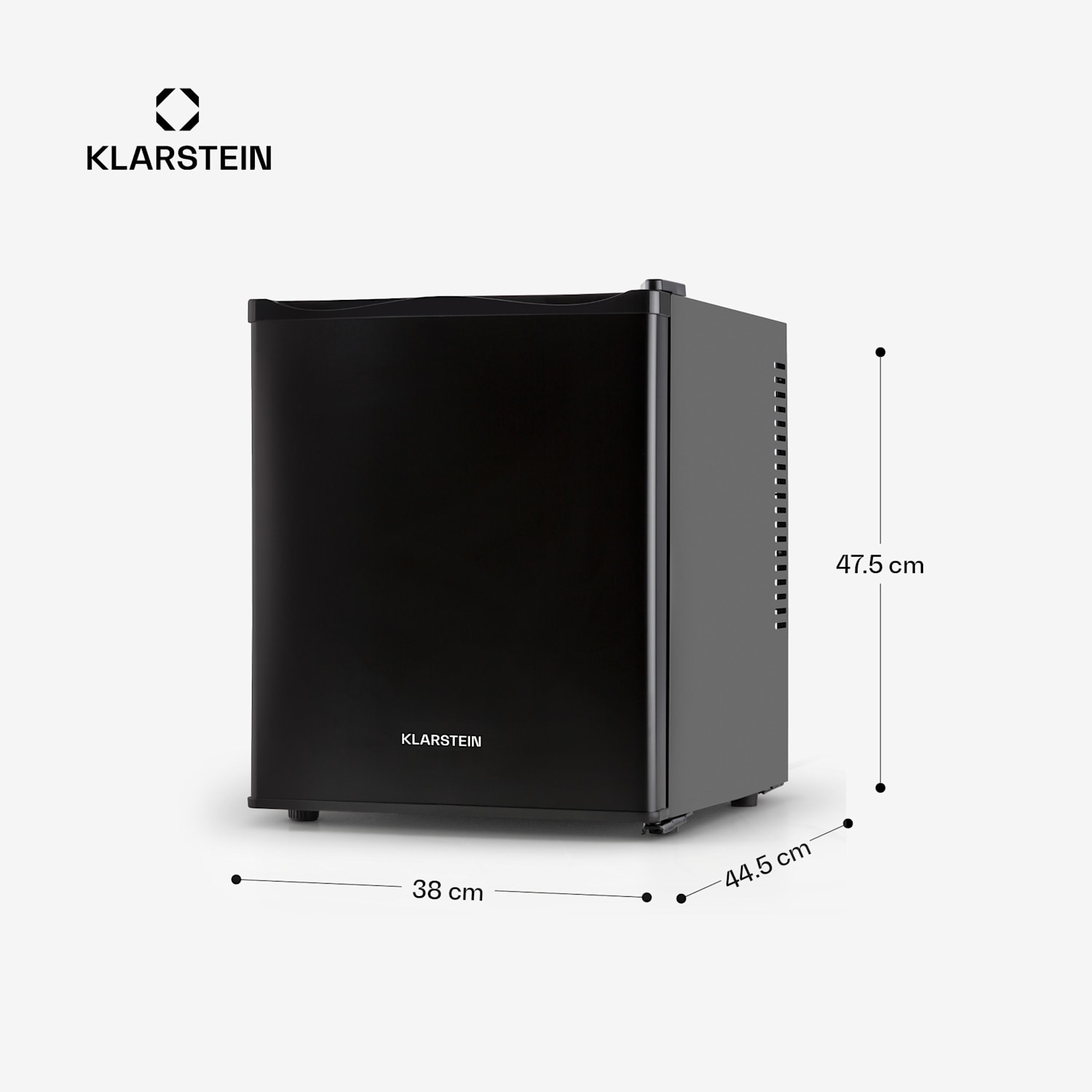 Happy Hour Minibar 5-15°C EEC G 25dB LED light 30 Ltr | Black