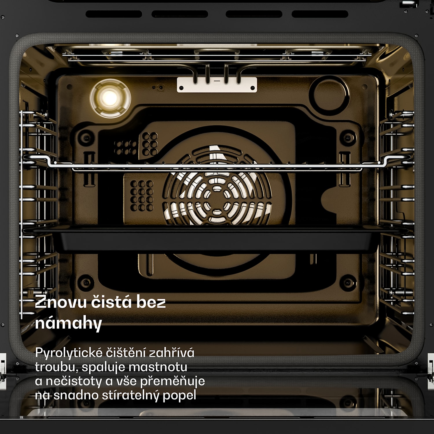 Victoria pyro-trouba | elektrická trouba s funkcí pyrolýzy | 3150 W | 76 l | 60 cm black