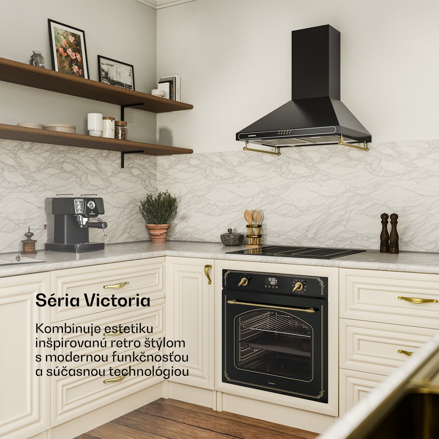 Victoria pyro-rúra | elektrická rúra s funkciou pyrolýzy | 3150 W | 76 l | 60 cm black