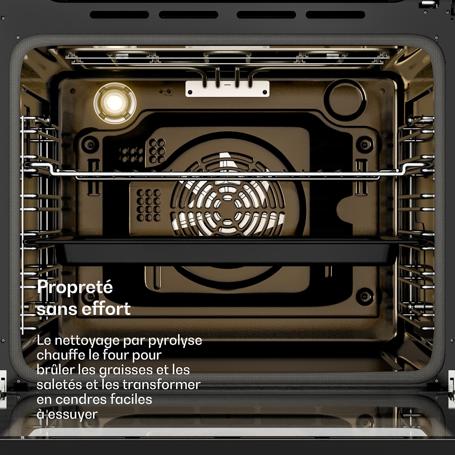 Victoria pyro oven | elektrische oven met pyrolyse functie | 3150 W | 76 L | 60 cm Vintage Crème