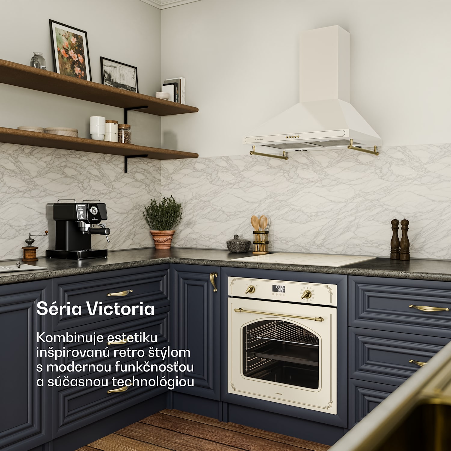 Victoria pyro-rúra | elektrická rúra s funkciou pyrolýzy | 3150 W | 76 l | 60 cm vintage_cream