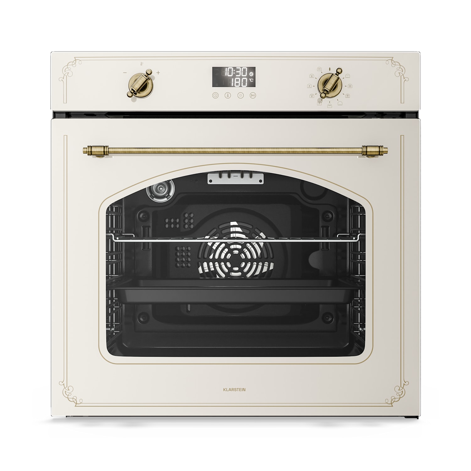 Victoria pyro oven | elektrische oven met pyrolyse functie | 3150 W | 76 L | 60 cm Vintage Crème