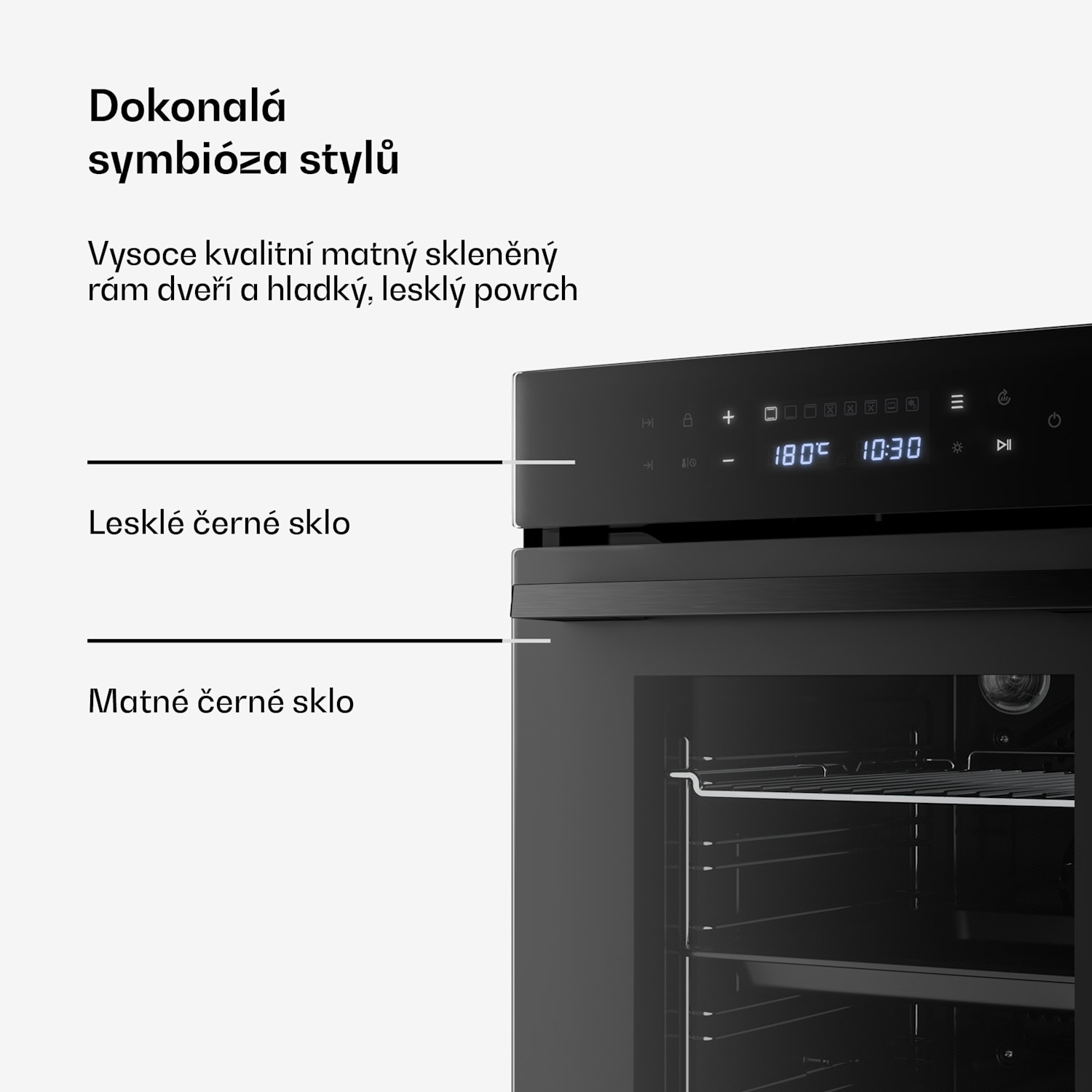 Vestavná trouba Velaire | 49 l | energetická třída A | 2350 W | černá | 45 cm 