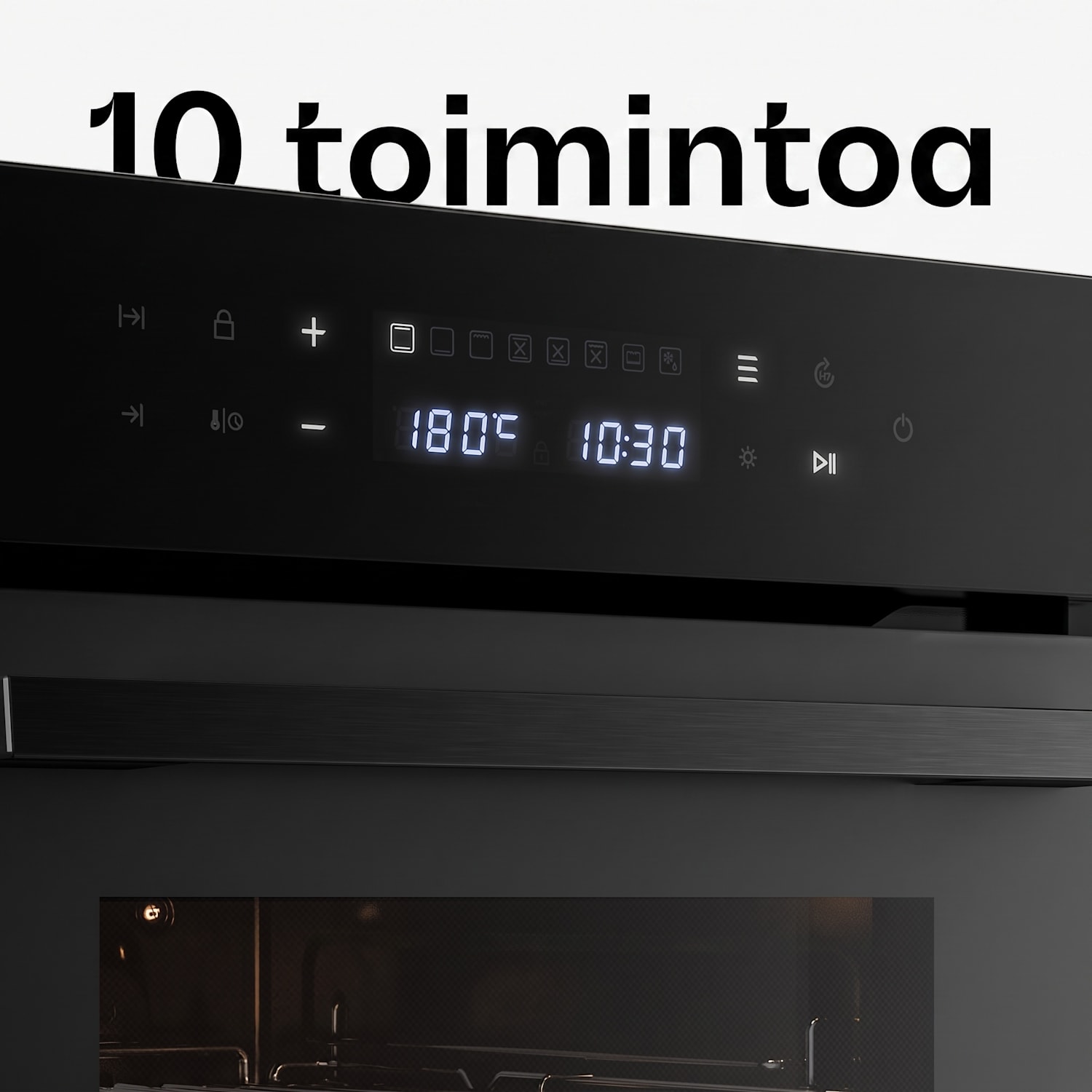 Velaire sisäänrakennettava uuni | 49 l | Energiatehokkuusluokka A | 2350 W | Musta | 45 cm 45 cm