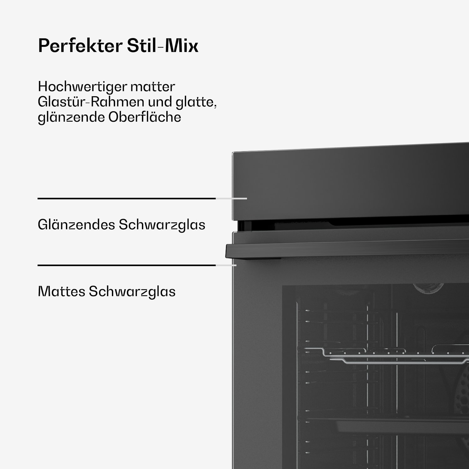 Velaire Einbaubackofen | 90 cm | 127 Liter | Energieeffizientzklasse A 90 cm