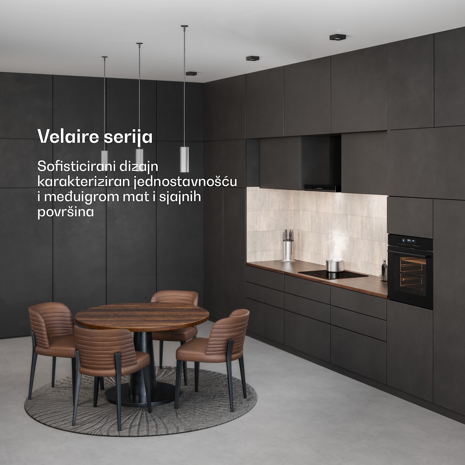 Velaire ugradbena pećnica | 90 cm | 127 litara | Energetska klasa A 90 cm