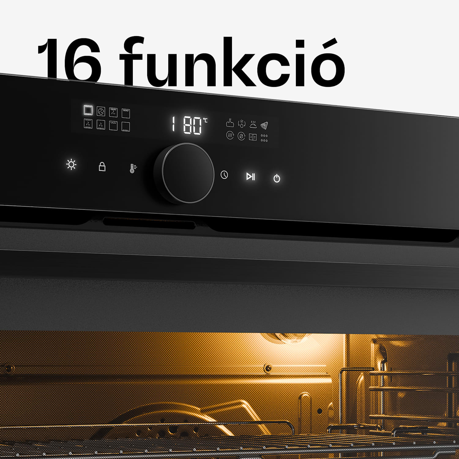 Velaire beépíthető sütő | 90 cm | 127 liter | Energiahatékonysági osztály A 90 cm